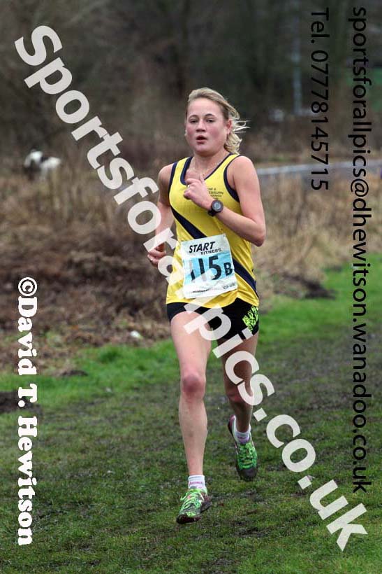 Senior and veteran womens Durham Cathedral Cross Country Relays, Maiden Castle, Durham. Photo: David T. Hewitson/Sports for All Pics